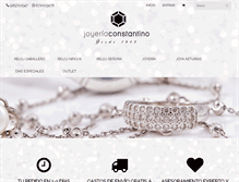 Tablet Screenshot of joyeriaconstantino.com